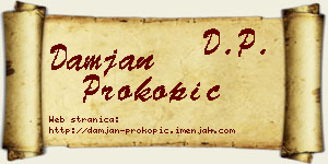 Damjan Prokopić vizit kartica